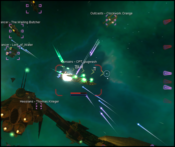 Not very much later the fight is moved to Omicron Theta.