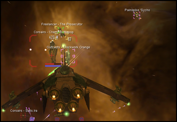 Corsair forces become outnumbered, Renegades, Outcasts and Rotakians take the upper hand.